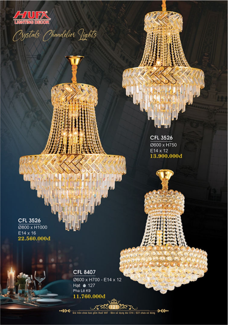 Bảng giá đèn trang trí HUFA